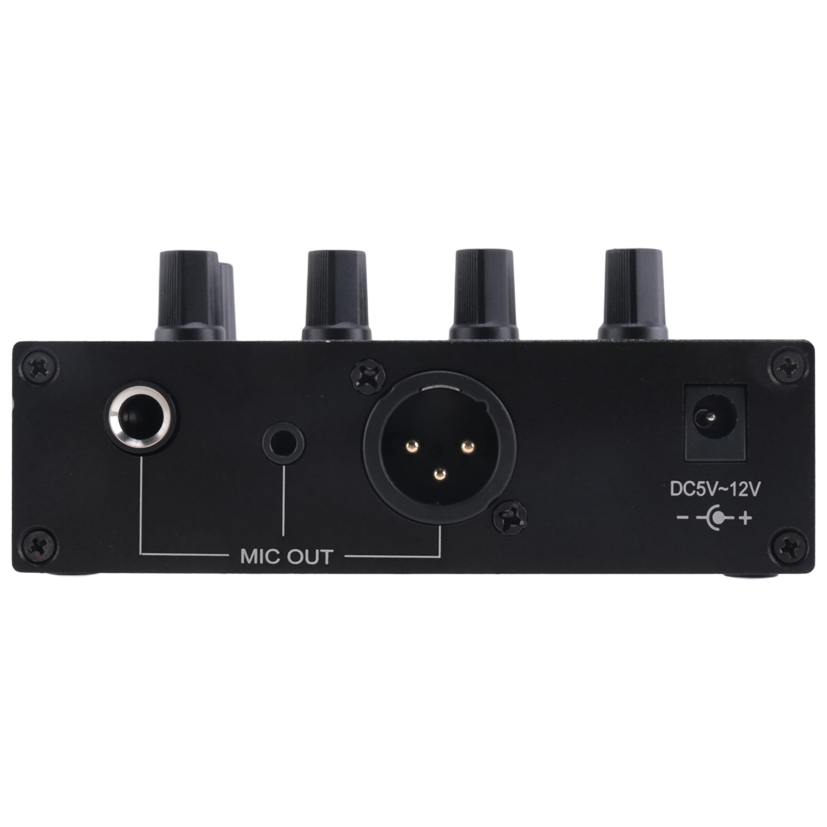 MIC-60 3-Band-Equalizer, Symmetrischer Mikrofonvorverstärker, Mikrofonvorverstärker mit Gleichstromkabel und Langlebigem 3,5-Mm-Kabel