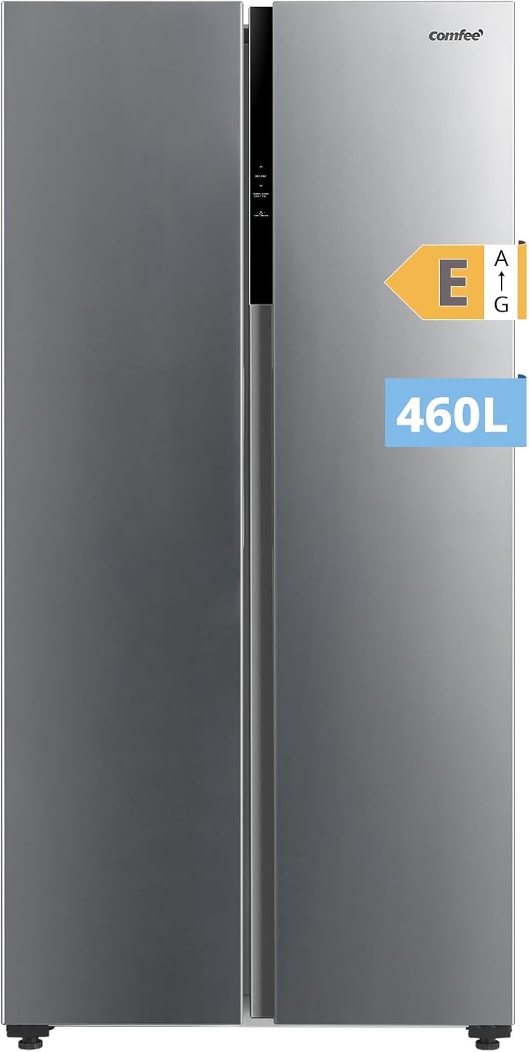 Comfee RCS609IX2 Réfrigérateur Américain 460L 271L+189L No Frost Compresseur Inverter SuperCool Double Contrôle Inox Classe E