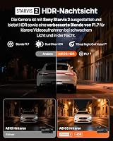 70mai 4K Dashcam Auto Vorne Hinten A810S, 4K+1080P Dual STARVIS 2 IMX678, HDR Auto-Dashcam mit Night Owl Vision, WiFi&App Steuerung, 4G LTE, ADAS, 24/7 Parküberwachung, 128GB Micro SD-Karte – Ansicht 3