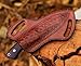 SOGO KNIVES Fixed Blade Damascus Steel Hunting Knife with Leather Sheath, 9'' Full Tang Hunting Skinning,Non-Slip Wooden Handle,Camping Knife (VENGI)