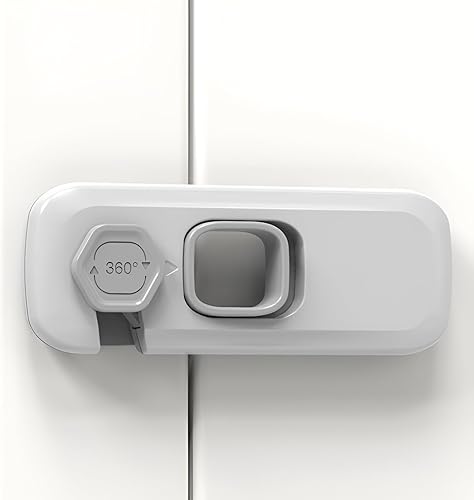 Cerradura para nevera, paquete de 5 cerraduras para nevera, cerradura universal para refrigerador, cerradura de gabinete de puerta de congelador, a