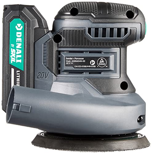 Amazon Brand - Denali By Skil 20V Cordless Sander Kit With 2.0Ah Lithium Battery And 2.4A Charger #TOP2
