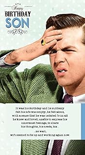 Happy Birthday Son Card, Funny Birthday Son Card, WiFi, Son, Greetings Card, 130x235mm