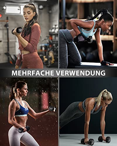 Foto von MENCIRO 1KG 2KG 3KG Hanteln Set mit Ständer, 3 Paar Kurzhanteln Gewichte für Zuhause Fitnessstudio und Krafttraining