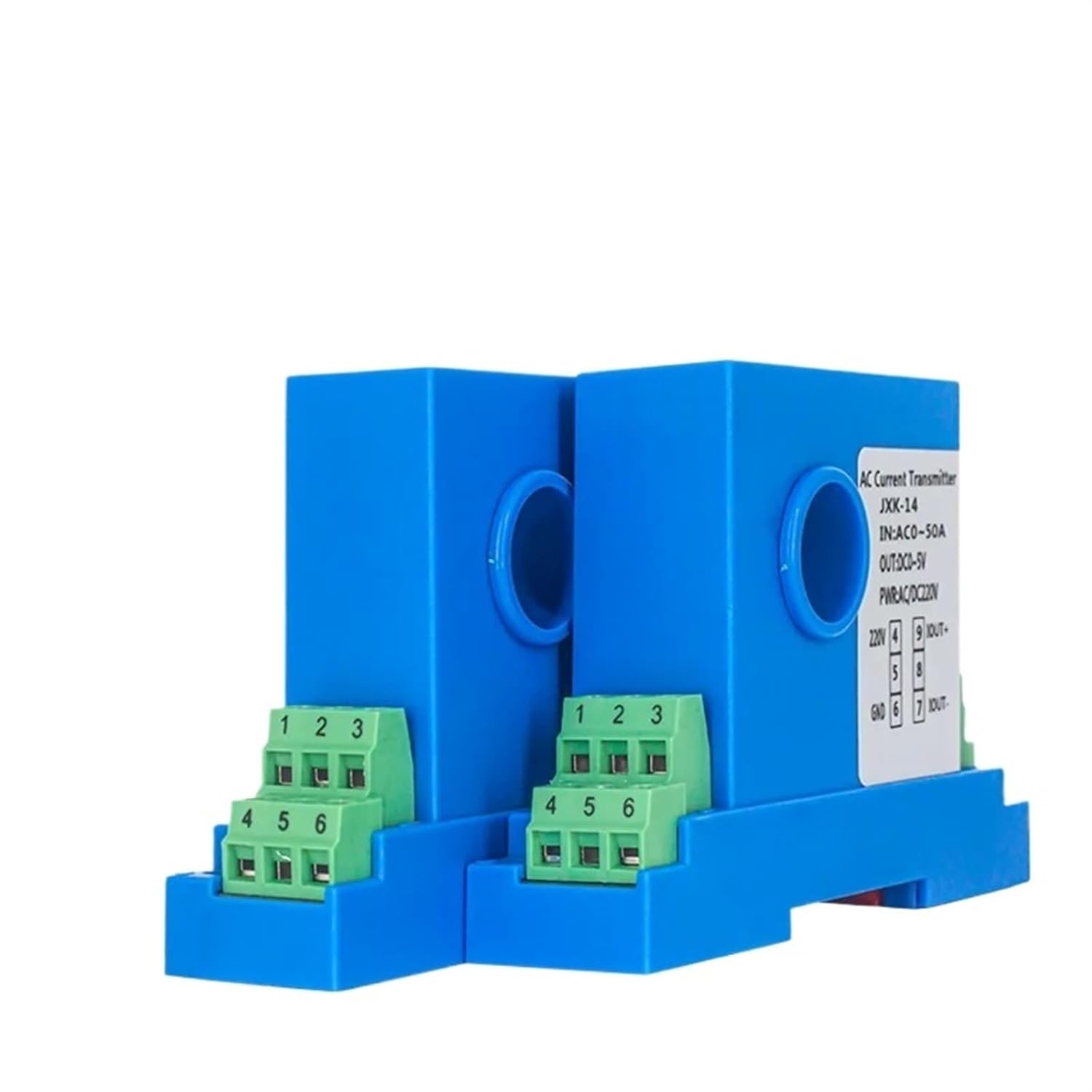 1PCS JXK-14 Hall Current Sensor AC/DC 0-150A AC Current Transducer 4-20mA 0-10V Hall Effect Current Transmitter(4-20mA Out,Others_15MM Hole_DC24V)