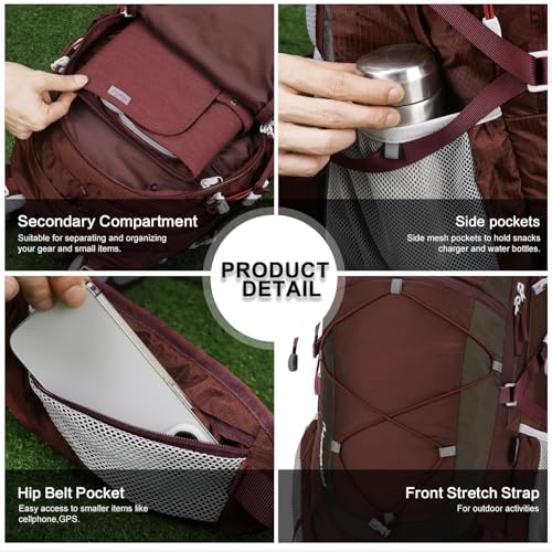 Sac à dos de randonnée 40 L MOUNTAINTOP pour camping et trekking
