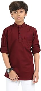 Rocket Science Boy's Cotton Short Kurta | Casual Regular fit. Price In India