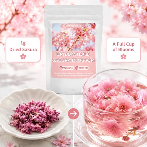 Flores de Cerezo Sakura Secas Enteras 0.7 oz miniatura 6