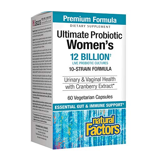 Natural Factors, Ultimate Probiotic Women’s, Support Digestive, Immune and Vaginal Health, 12 Billion CFU, 60 Capsules