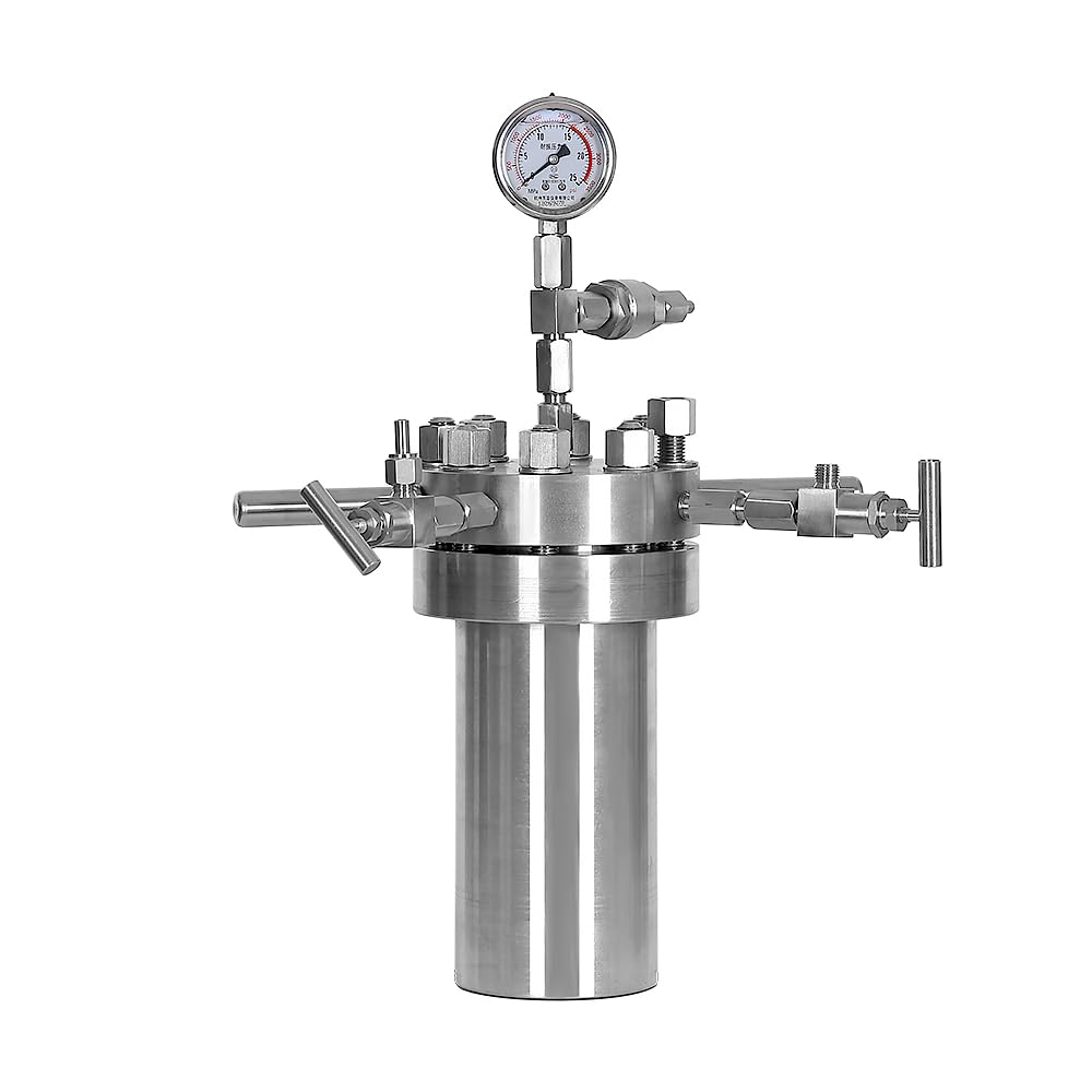 HNZXIB 250ML Laboratory Chemical Simple Stainless Steel High Pressure Reactor Autoclave?Autoclave Reactor High Pressure Reactor,Lab Pressure Vessel Pressure Vessel lab