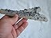 Ham5503 Rare Laser Frosted Quartz Point Hematite Spots