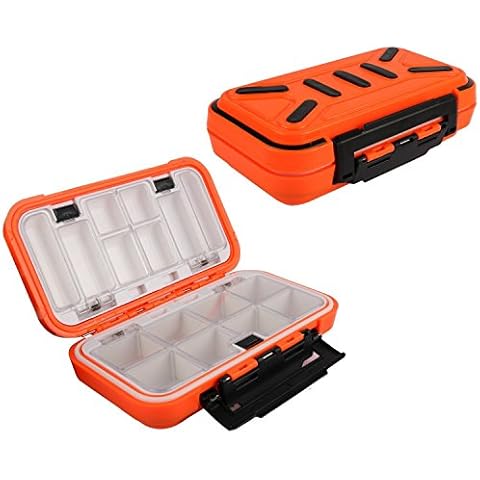 Goture Small Fishing Tackle Box with Compartments Cover