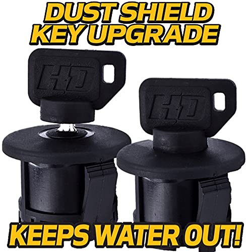 HD Switch Rebuild Kit Starter Ignition Key Switch Fits Cub Cadet 925-06119C 925-06119B 925-06119 925-04227B 725-06119 725-04227B MTD Troy-Bilt Craftsman Huskee White Mowers - OEM Upgrade - 2 Keys