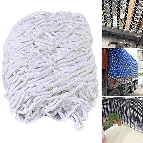 Nylon Safety Protection Netting,Building Safety Net, Decorative Net, Width 6 M/19.6 Ft, Anti-Fall Net, Garden Seine, Poultry Fence (Top Cover),50MmMesh,6X50M