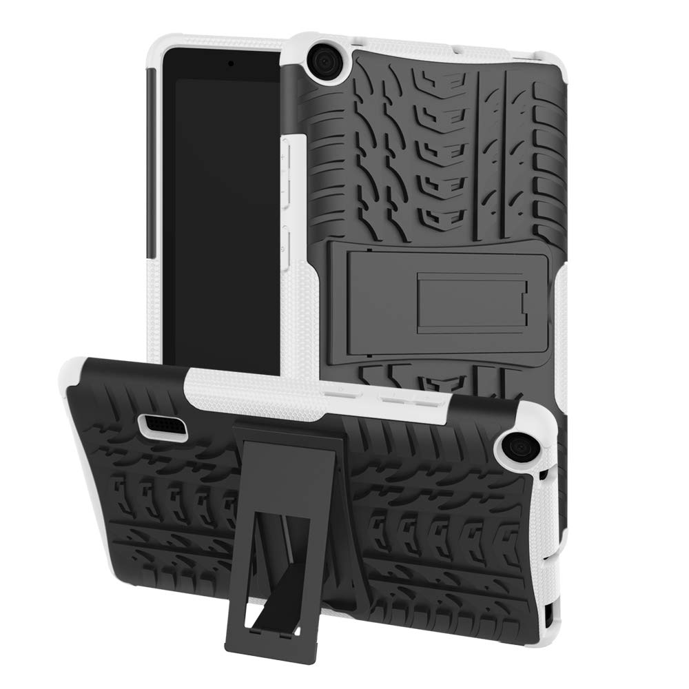 Wuzixi Case for Huawei MediaPad T3 8.0 2017. Tire Texture Protective [Anti-Scratch] [Shock Absorption] [Durable], Cover for Huawei MediaPad T3 8.0 2017.White