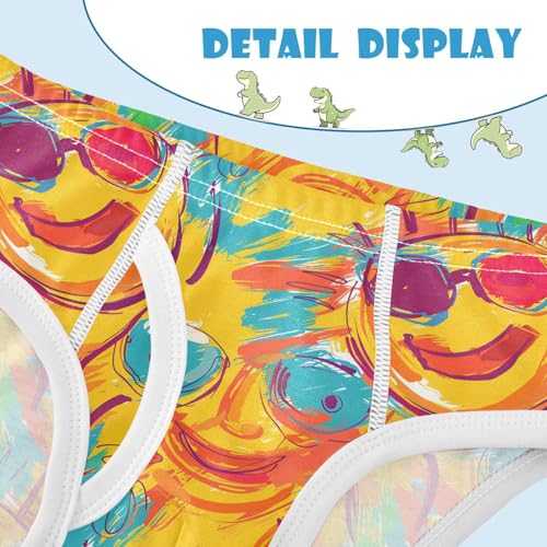 visesunny Boys Cotton Underwear Hot Sun Pattern Printed Toddler Soft Training Briefs Size 2T-8Y for Kids4
