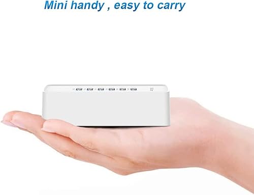 Miniatura 5 de Cargador rápido USB, estación de carga portátil de 6 puertos, adecuado para varios dispositivos, compatible con iPhone, iPad, Samsung, Google,