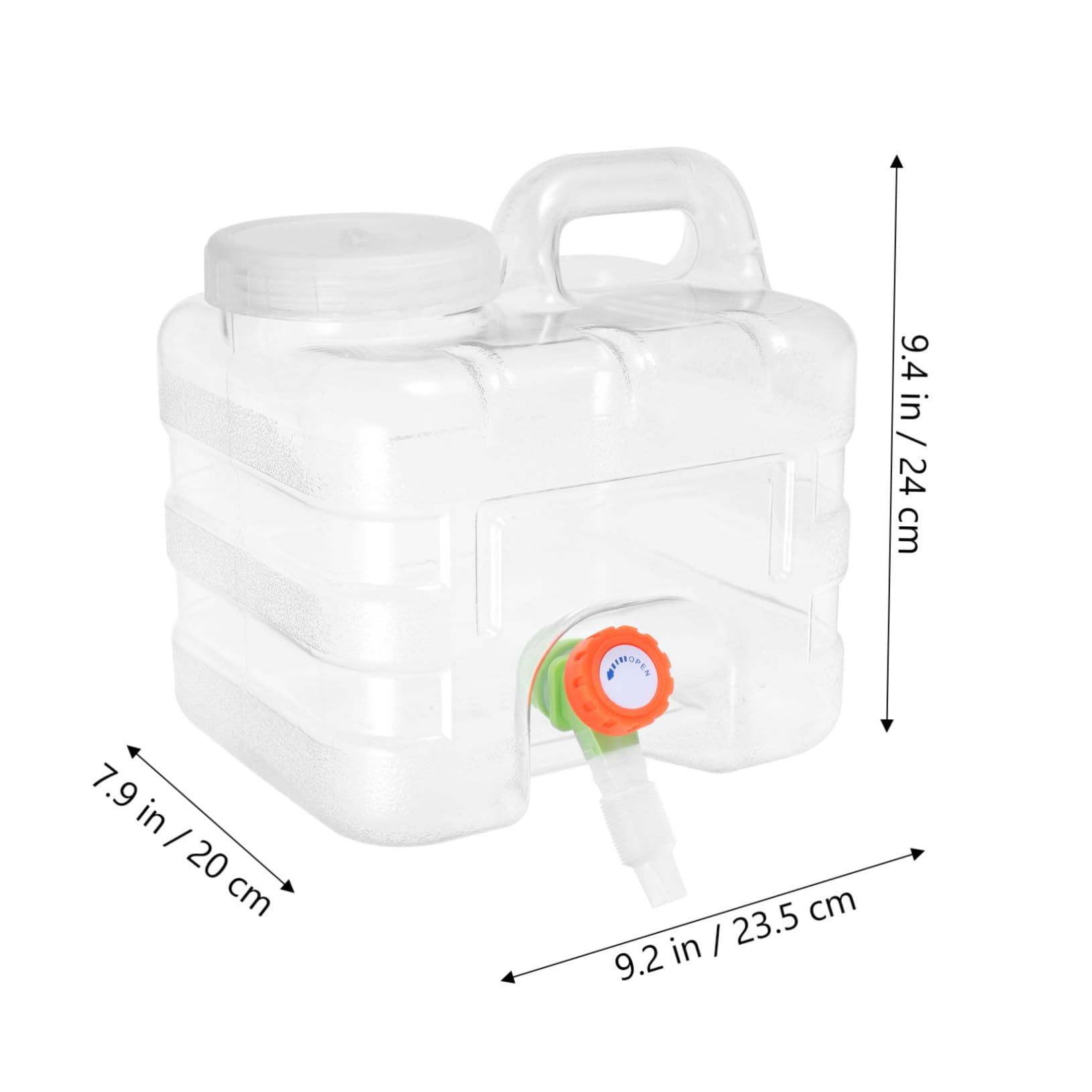 Kisangel 1 Set Portable Water Container with Tap Outdoor Water Storage Bucket for Camping BBQ Beach Trips Durable Material Easy to Carry for Travel and Emergencies