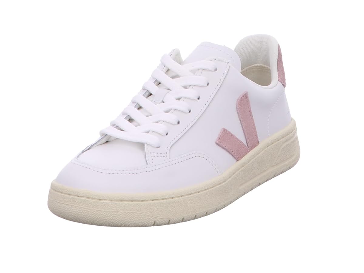 Veja Women V-12 Sneakers Extra White - Babe Pink 6 US Veja Women V-12 Sneakers Extra White - Babe Pink 6 US
