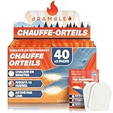 Bramble - Chauffe-Orteils adhésifs (40 Paires, 80 au Total) - Patchs adhésifs Ultra-Fins...