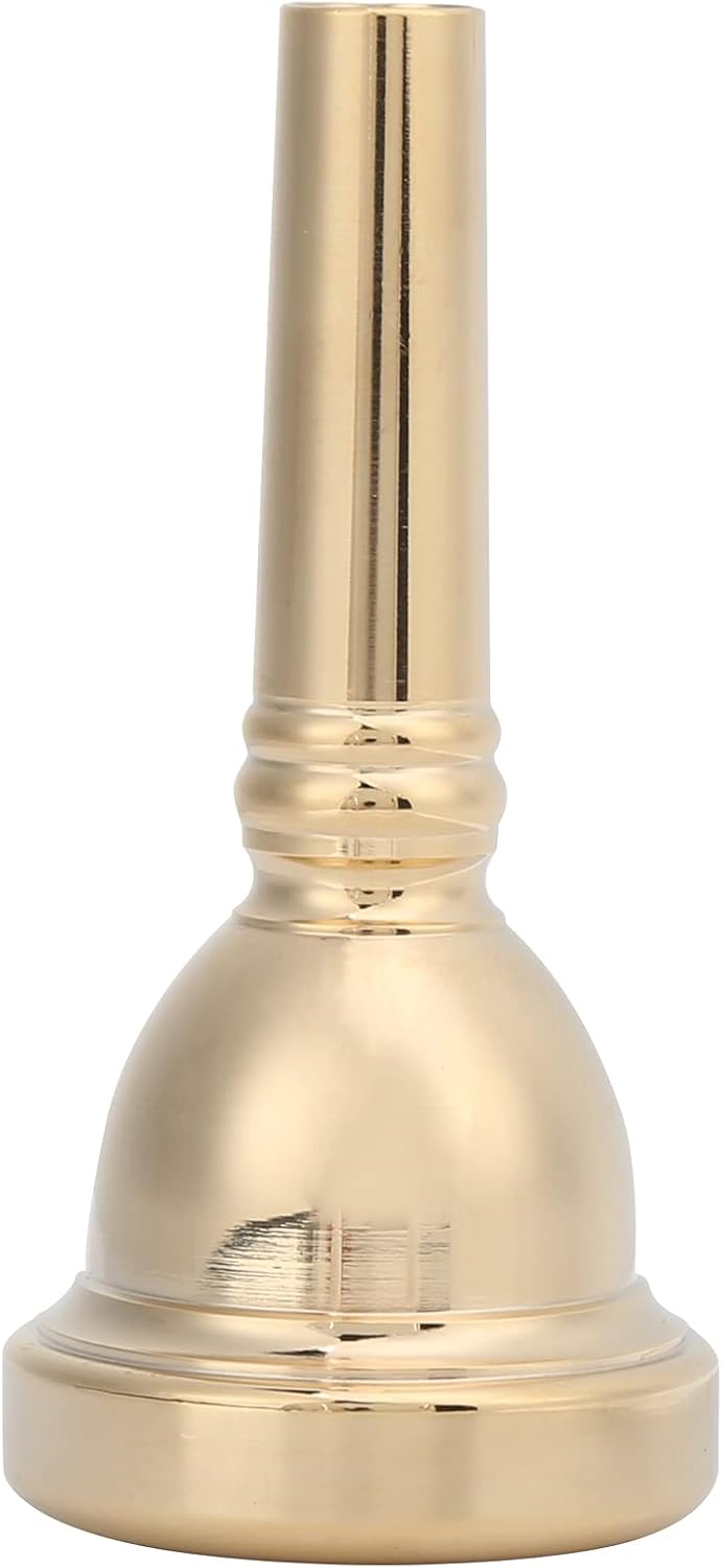 1 / 2in Copper Horn Mouthpiece | Sturdy & Tarnish - Proof for Tenor Trombone | Abrasion - Proof Musical Instrument Accessory/Brass Band/School Orchestra (Gold)