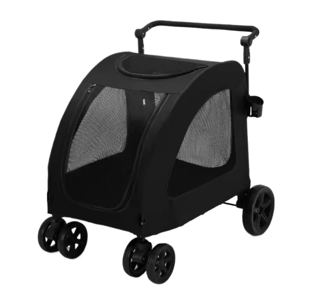 Carro para Perros Cochecito de Mascotas Cochecito Plegable Para Perros Con 4 Ruedas Y Asa Ajustable, Tragaluz De Malla, Cochecito Para Perros Y Gatos Grandes Y Medianos Carrito para Perros Cochecito p