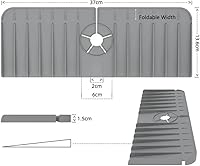 Vista 9 de Alfombrilla de silicona para grifo de agua, alfombrilla para fregadero de cocina, protector de goteo, almohadilla