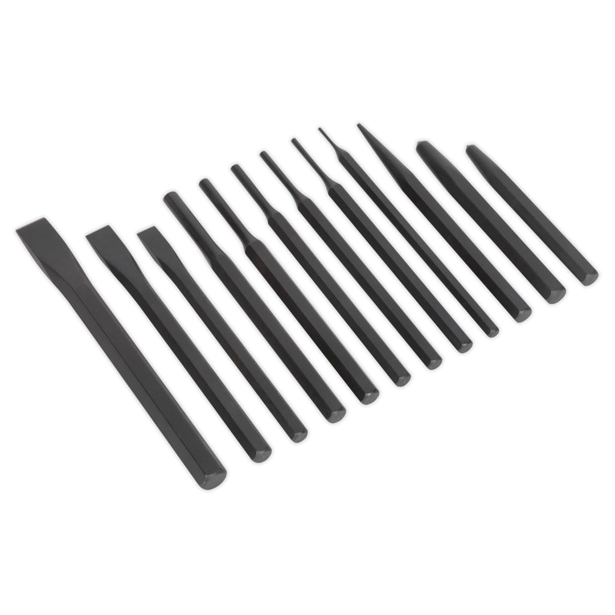 Sealey S0802 Punch and Chisel Set, 12 Pieces