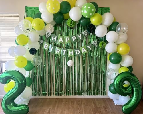 Image of 0 Balloon 40 inch Dark Green Number Balloons for 10th Birthday Decoration | Saturated Color, Large 40 in, With Inflation Straw & Hanging Hole, For Back-To-School Season, Forest Picnic Party, Christmas