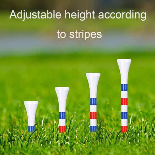 Image of Wooden Golf Tees 2 3 /4 inch Pack of 100 70mm White