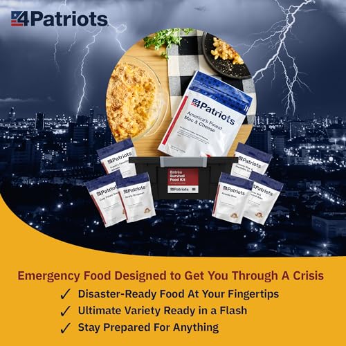 4Patriots Emergency Entree Food Kit – 128 Tasty Freeze-Dried MRE Survival Meals, 25 Year Shelf Life - Thumbnail 3