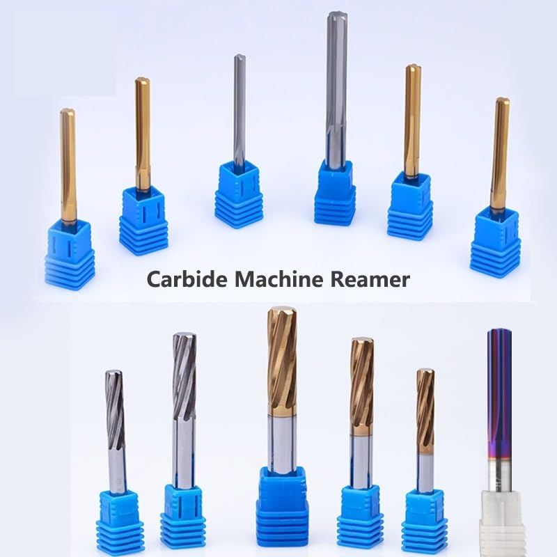 1pc Harened Stahl Metall Cutter CNC 1,91mm ~ 3,29mm Hartmetall Maschine Reibahle Spirale Nut Toleranz + 0 + 0,005 Innen Loch (Color : HRC50 Spiral, Size : 3.18x25x50-4F)