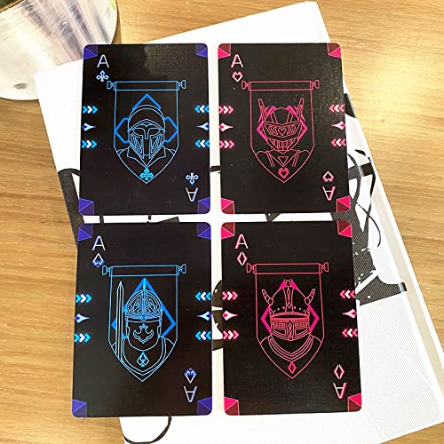 Black Knight Cardistry Playing Cards Poker Cards Novelty Poker Game Deck Of Cards For Kids & Adults Card Decks Games Party #TOP7