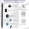 Surface Pen - Surface Pro Pen Stylus for Surface Pro 11/9/10/8/X/7/6/5/4/3, USB-C Fast Charge, Draw or Write Like on Paper, Surface Pro 11 Copilot Pen for Surface Go 2/3/4/Book/Laptop/Studio