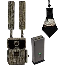 WiseEye Data Cam 2 No Glow Cellular Trail Camera Power Bundle Built-in Lithium Battery, 32GB Memory, ActionShot, Multi-Carrier Includes Cleaning Cloth