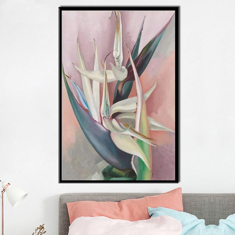 Art mural blanc Georgia O’Keeffe tableau toile déco 50x80 - 2