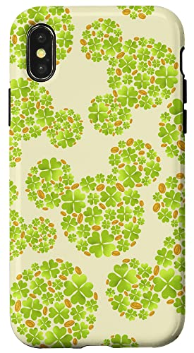 Coque iPhone X/XS Disney Mickey verte contre rayures et chutes