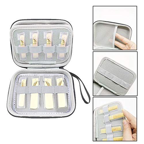 ZBY Clarinet Reed Case for 12 Reeds Case compatible with saxophone or Woodwinds, Multi purpose preservation Reeds Case Carry Storage Holder reeds case - Thumbnail 6