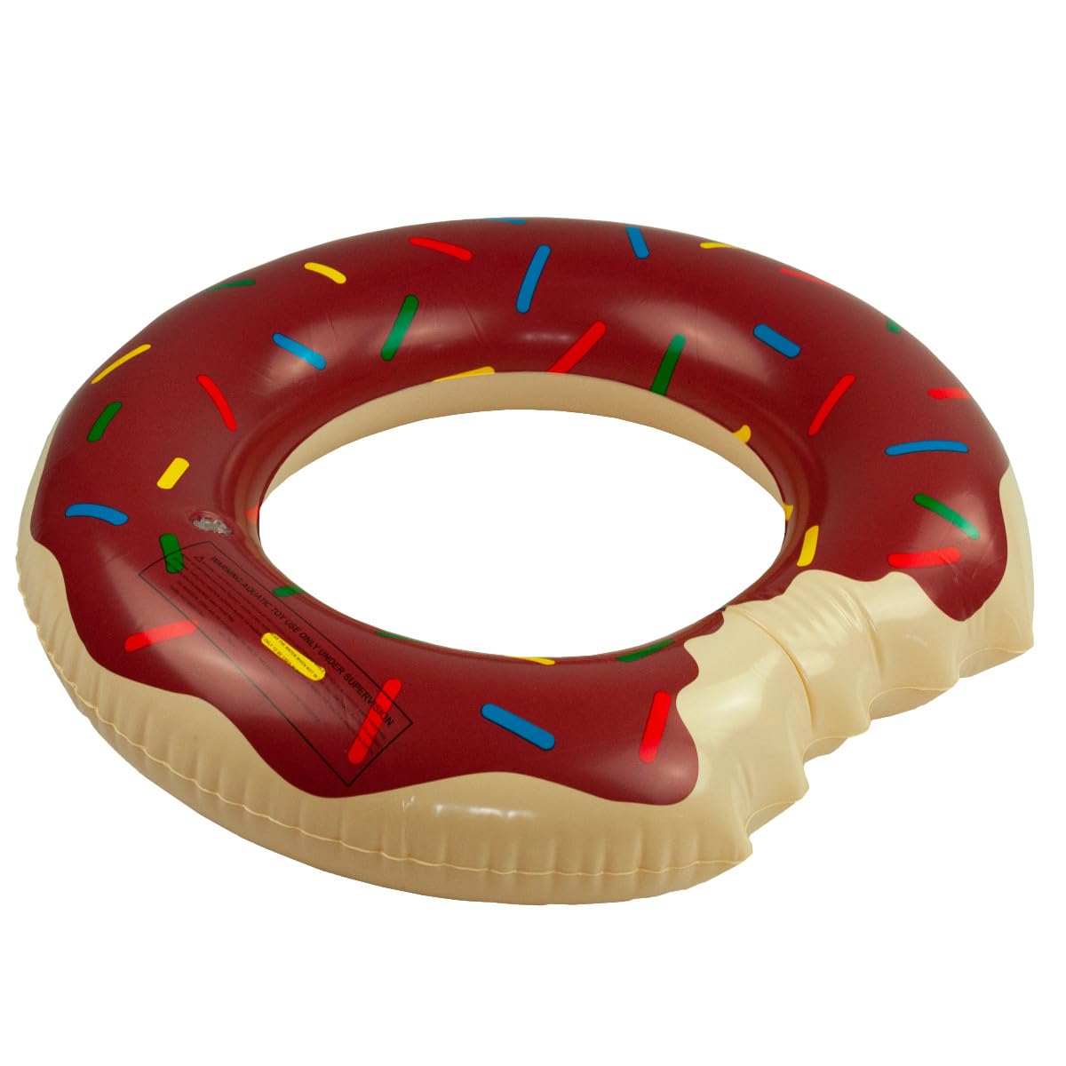 Martom Donut brązowe koło do pływania na plaży, dla dorosłych, duży nadmuchiwany pączek, koło do pływania, na lato, zabawka wodna dla dzieci i dorosłych