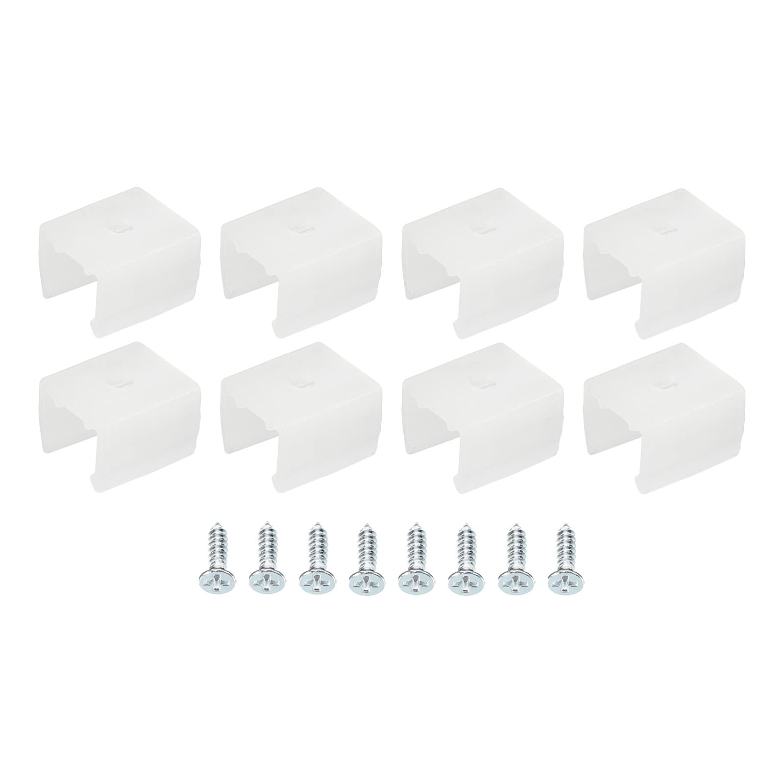 MECCANIXITY Waterproof LED Strip Mounting Clips Fit 8-10mm Strip 80pcs