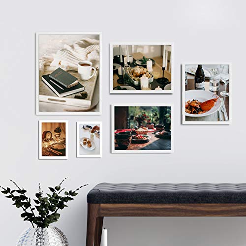 Giverny 4X6 Picture Frames, White Photo Frames With Glass For Wall Or Tabletop Display, Simple Design Glossy Finish Frame Perfect For Home Office Hotel, And Various Ceremonies Parties #TOP6