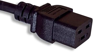 Cablelera NEMA 5-15P to IEC 320 C19 Power Cord Extension, 14AWG, 15A 125V, 6ft For IEC C19 Inlet Equipment Only (Not C13 / Not 20A Devices)