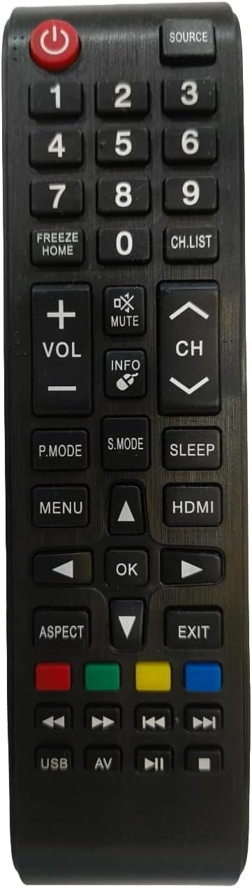 Remote Control Compatible for Sansui LED TV | Remote Control - Please Match The Image with Your Old Remote Before Placing The Order (Black)