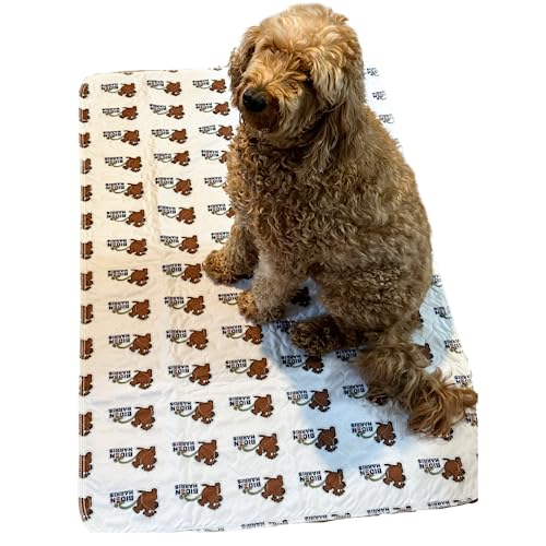 Image of Two Large Pads 2024 Biden Harris Washable Pee Pads for Dogs Pack of Two Reusable Washable Dog Pee Pads Non Slip playpen Crate Pads and After Bath Dry for Medium and Large Dogs (Large 34 in by 52 in)