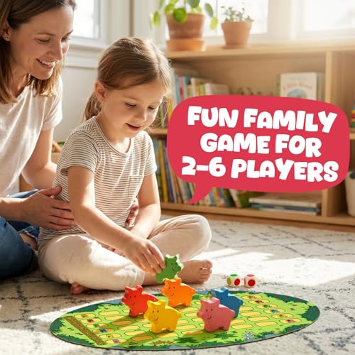 Run Piggy juego de mesa cooperativo para niños 3 a 7 años miniatura 6