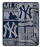 Northwest Officially Licensed MLB New York Yankees Strength Fleece Throw Blanket