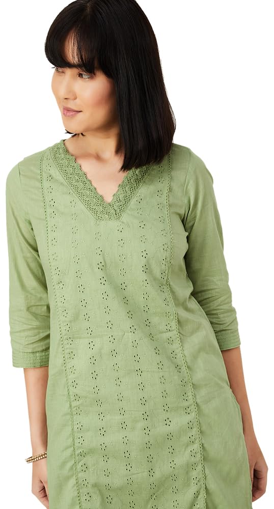 max Women's Cotton Blend Regular Fit Casual Kurta-picture-26