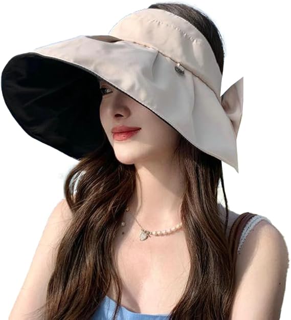 Sun Visor Hats for Women Wide Brim UPF 50+ Bucket Hats Summer Visor Caps Beach Hat Packable UV Protection Fishing Hiking Hat