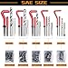 AJulyBee Helicoil Thread Repair Kit, 261 PCS Thread Chaser Kits HSS Drill Helicoil Kit, Rethreading Tool with Thread Gauge| Metric and SAE| 1/4