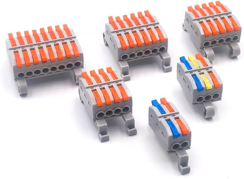 Wire Connector, Terminal, Splitter Terminal, Screw Fixed Base, 1-12 bit Circuit Optional, Guide Base Optional(KV227G-2P)